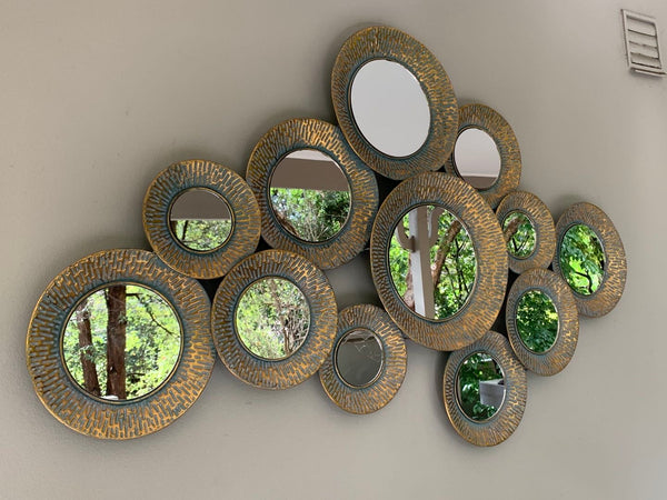 Mimosa Mirror Metal Wall Art