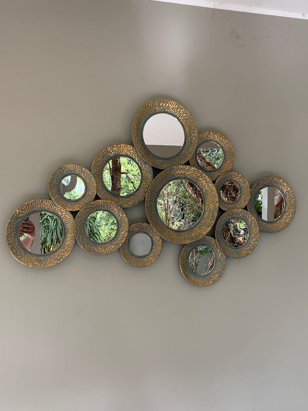 Mimosa Mirror Metal Wall Art