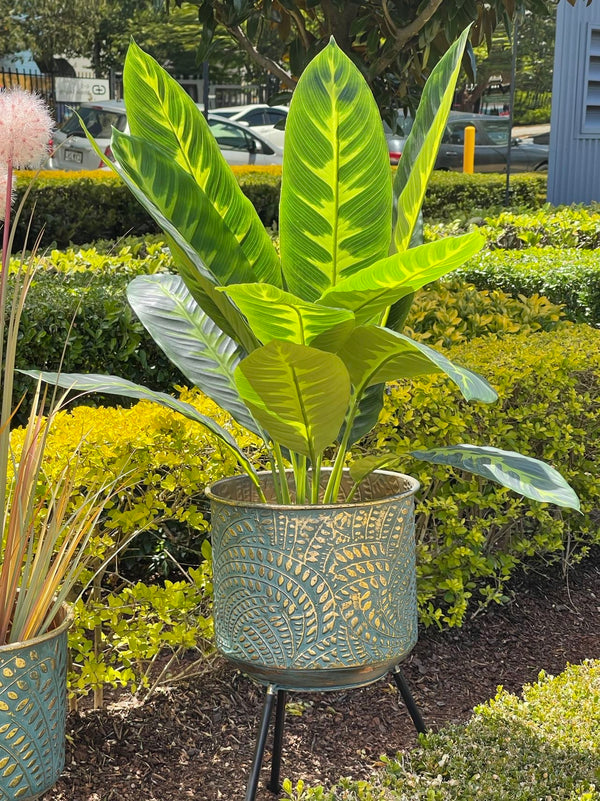 Metal Planters Pair Andalusian Design NEW Summer 2021