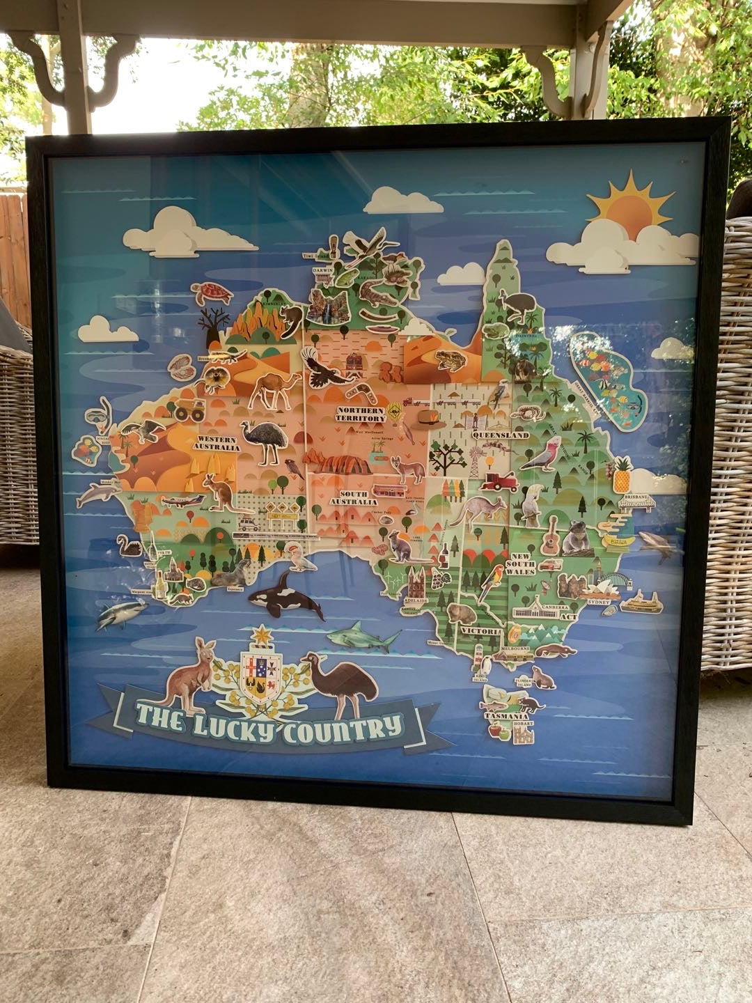 Australian Map Designer Collage