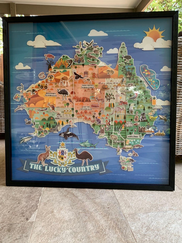 Australian Map Designer Collage