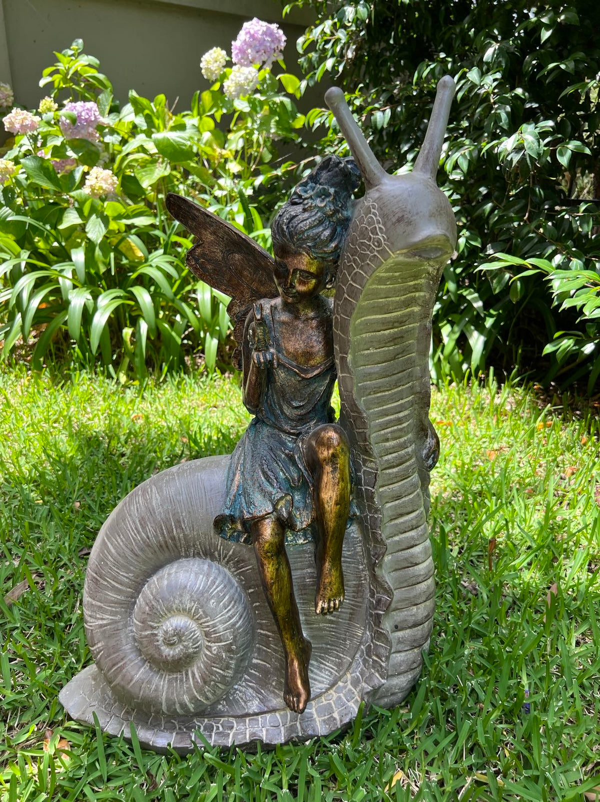 Fairy on Snail Decor Ornament