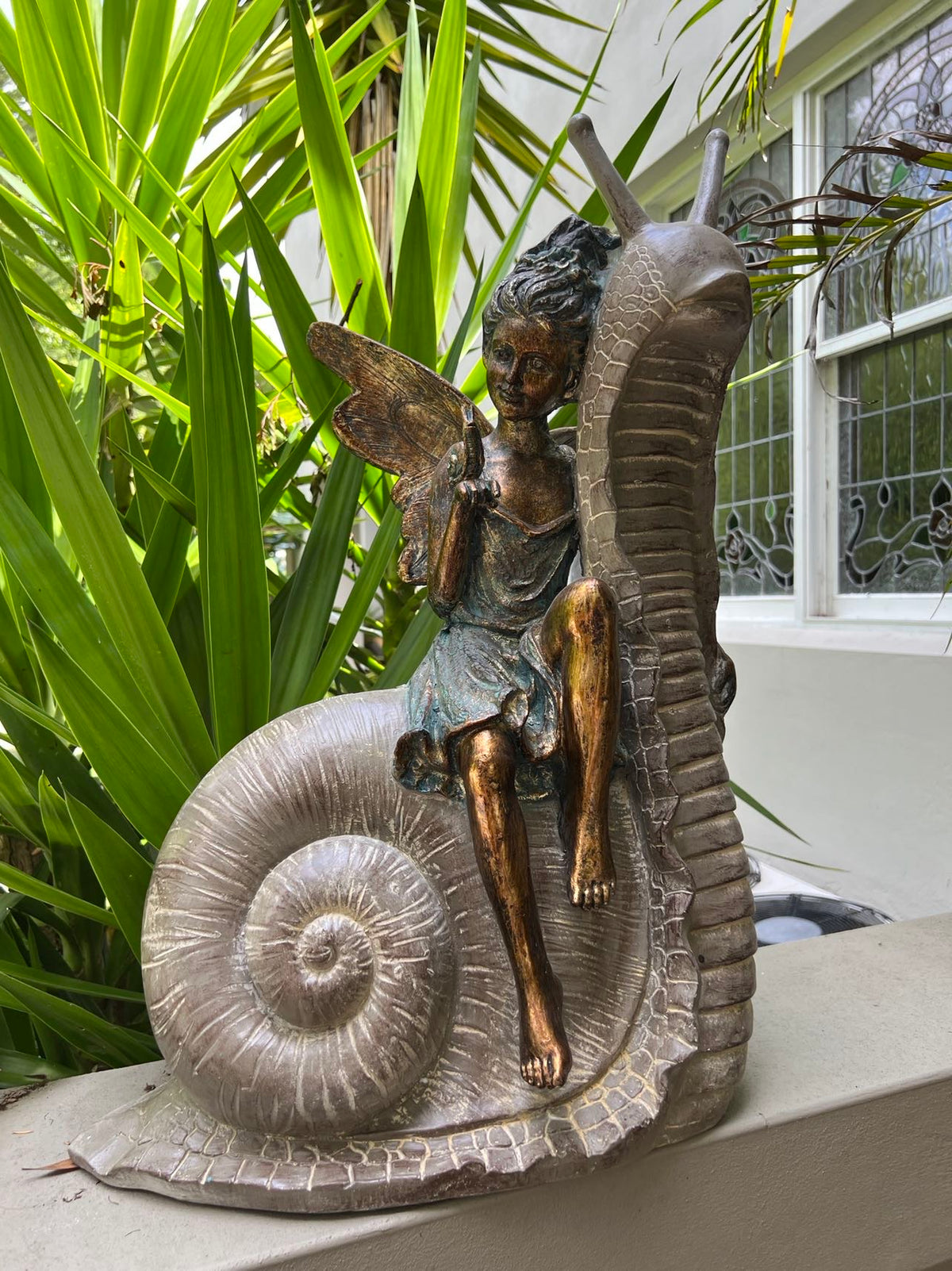 Fairy on Snail Decor Ornament