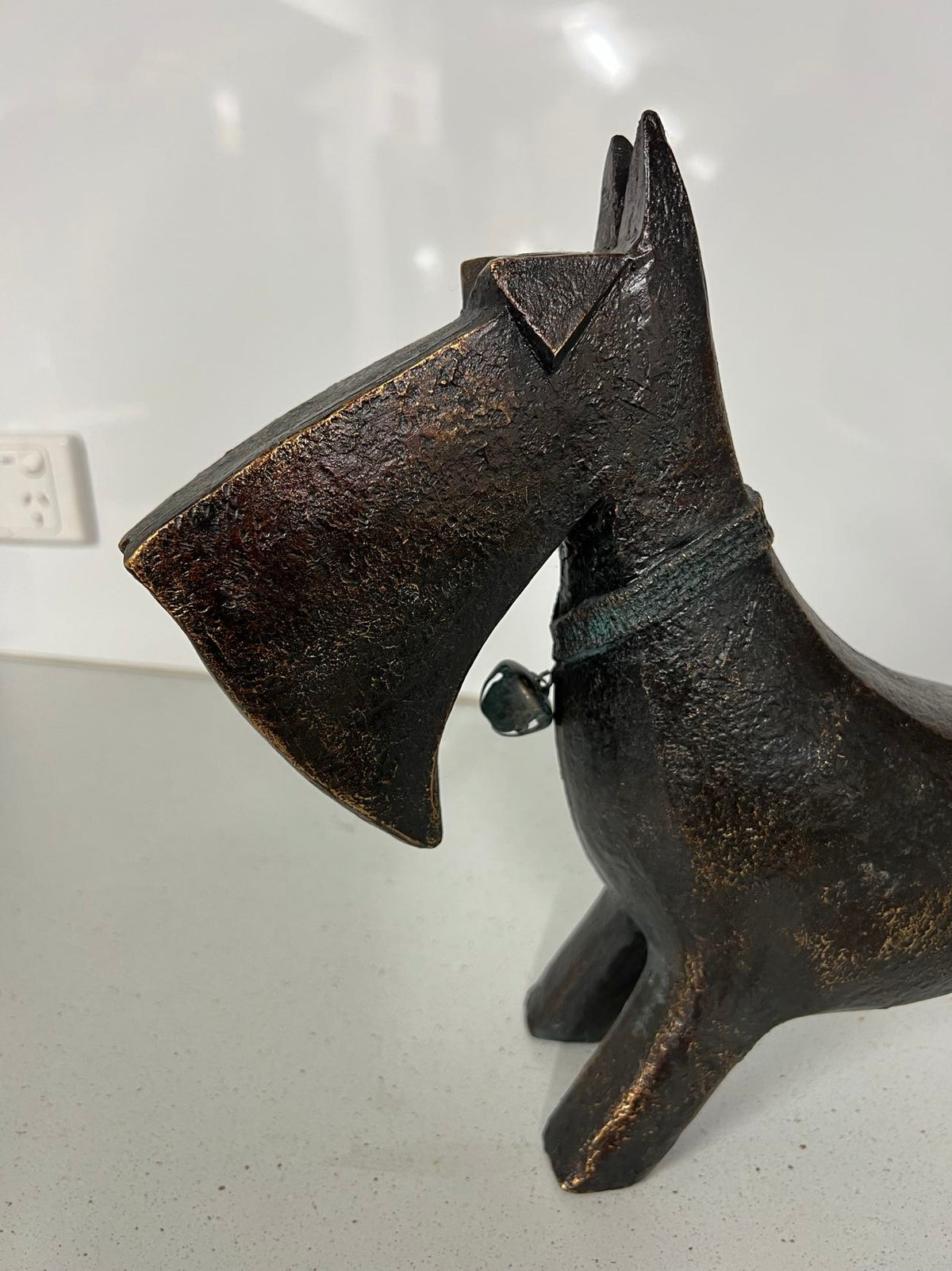 Mojo Abstract Dog Ornament in Copper Colour