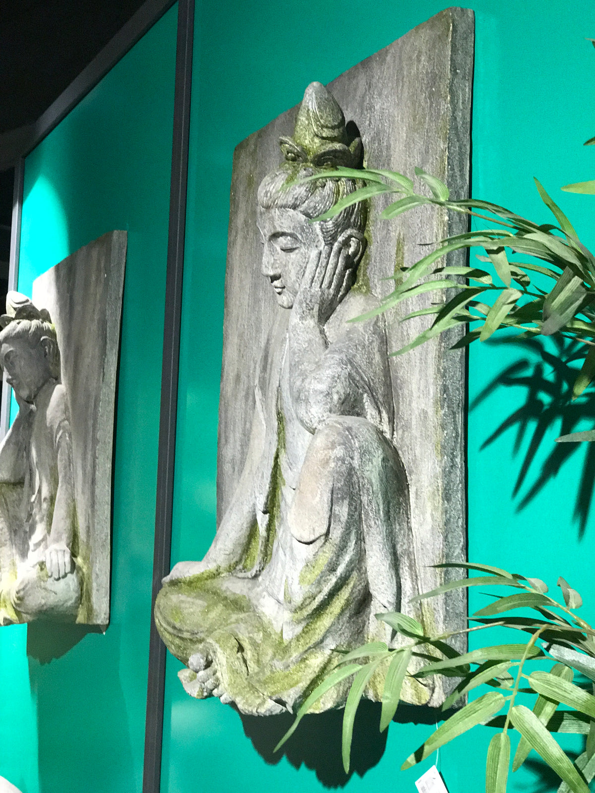SABIA RECTANGLE BUDDHA WALL PLAQUE