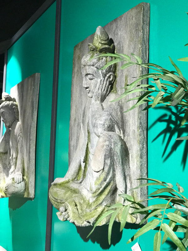 SABIA RECTANGLE BUDDHA WALL PLAQUE
