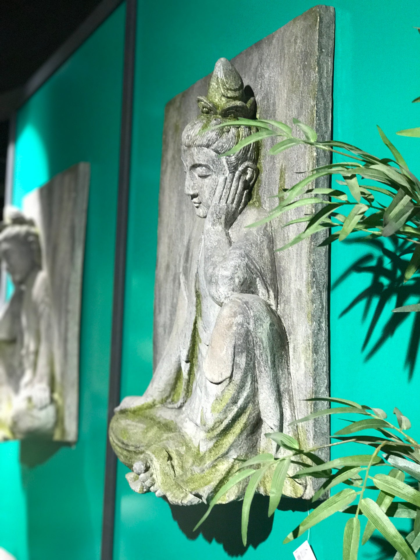 SABIA RECTANGLE BUDDHA WALL PLAQUE
