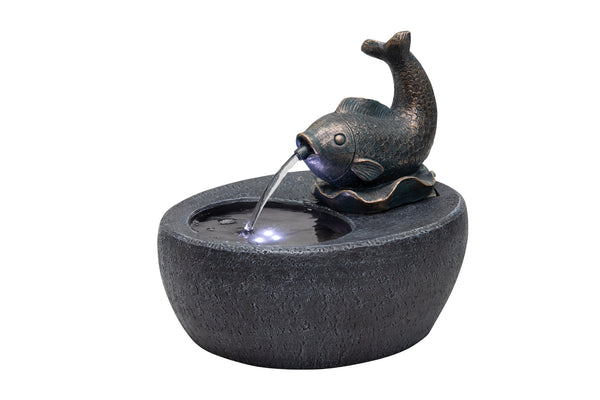 Pescador Fish Water Feature Spout Fountain