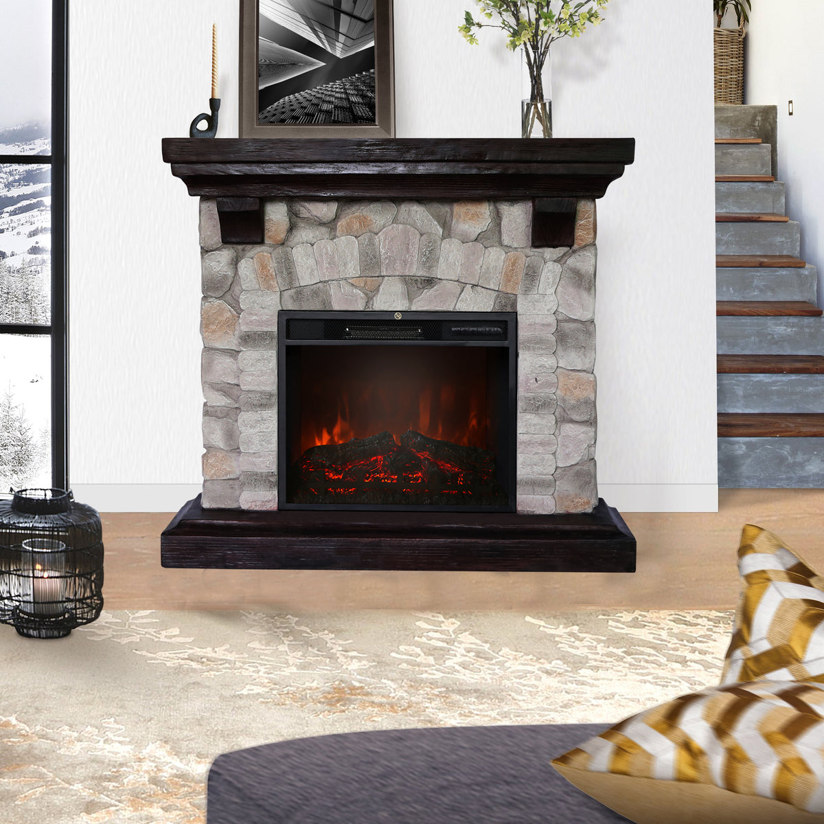 MERIBEL Electric Fireplace Selling Fast FREE SHIPPING For Limited Time