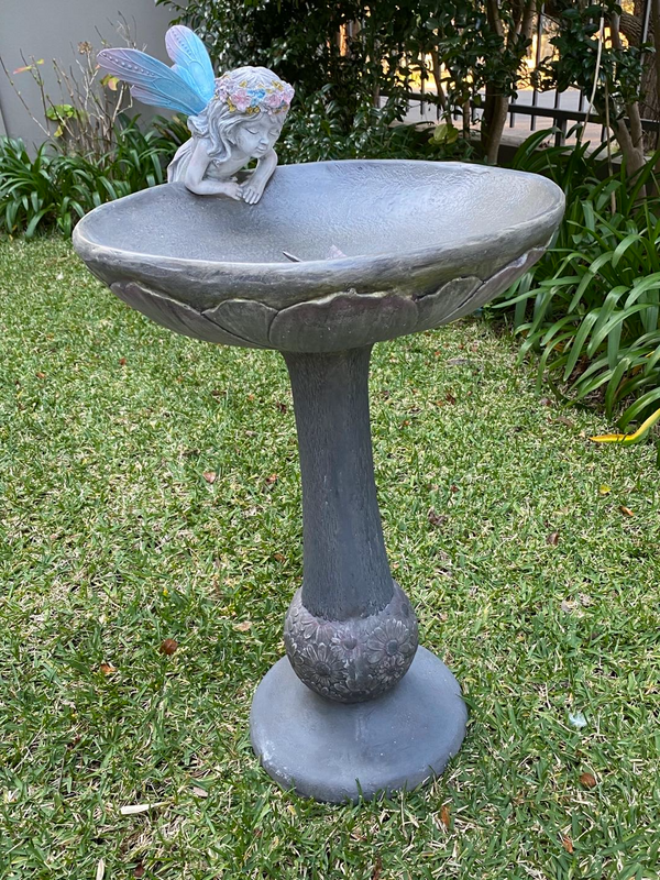 HADA Bird Bath Fairy with Butterfly