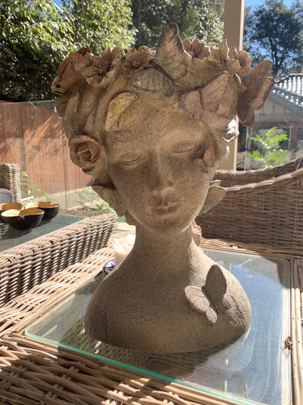 Bonita Fairy Lady Butterflies & Flowers Planter