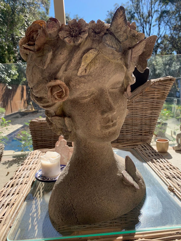 Bonita Fairy Lady Butterflies & Flowers Planter