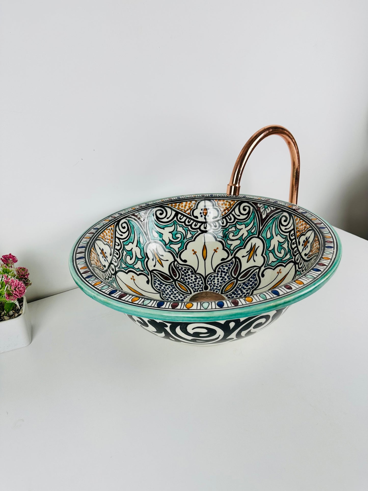 Drop in or Undermount bathroom sink - Mid century modern Bathroom vessel.