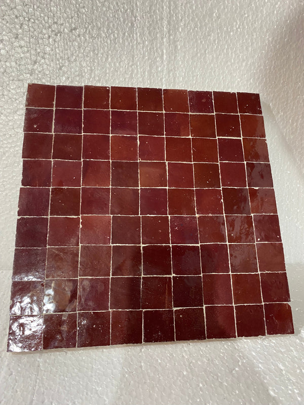 Handmade Unicolor Moroccan Zellige