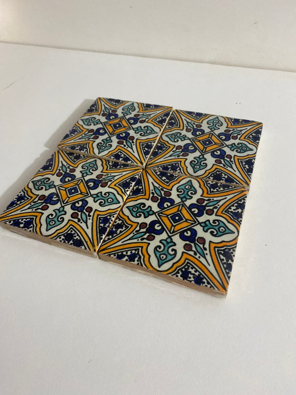 Marrakech Ceramic tiles Hand painted backsplash tiles