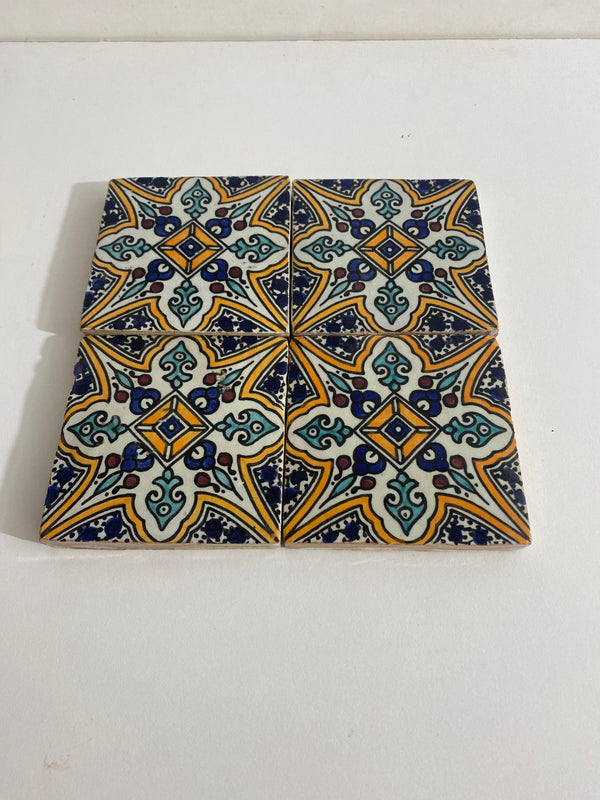 Marrakech Ceramic tiles Hand painted backsplash tiles