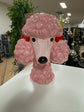 POODLE HEAD VASE PINK DOLOMITE PERFECT GIFT COLLECTORS ITEM