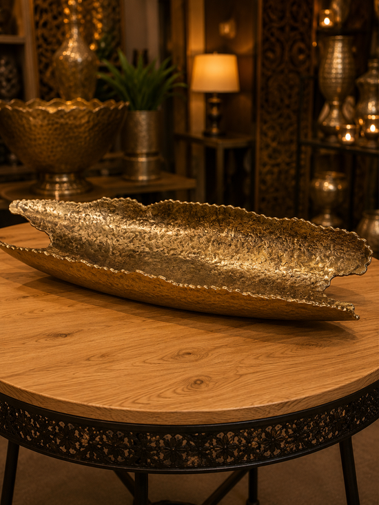 ASTURIAS Vintage Antique Brass Shiny Colour Deep Tray Lush Collection