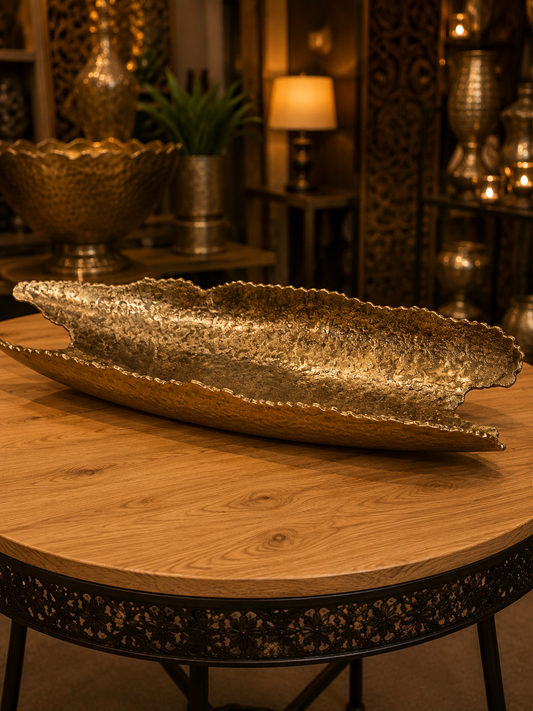 ASTURIAS Vintage Antique Brass Shiny Colour Deep Tray Lush Collection