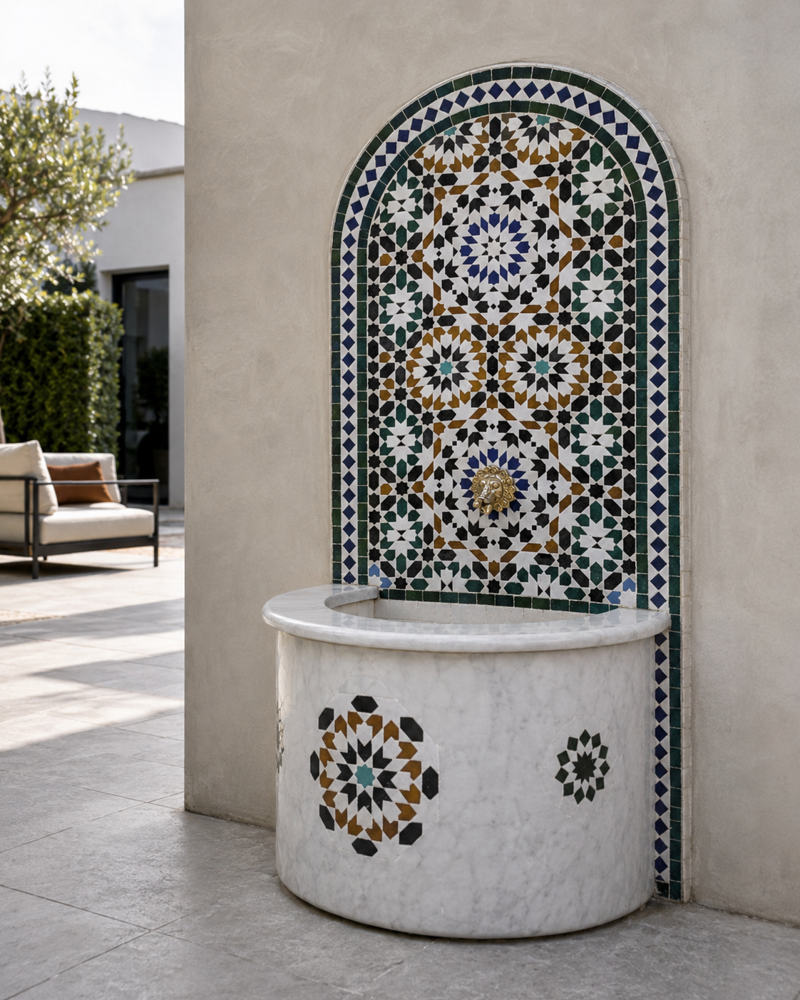 Zellige Fountain MF0029