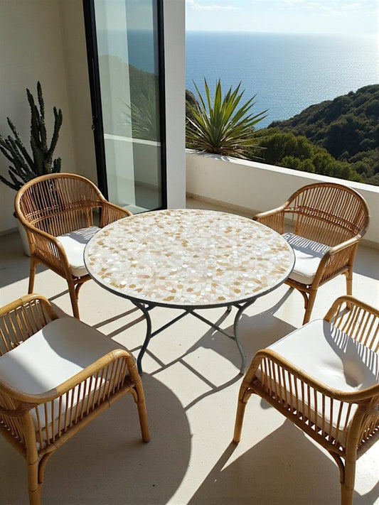 Handmade Moroccan Zellige Mosaic Table — MT0019