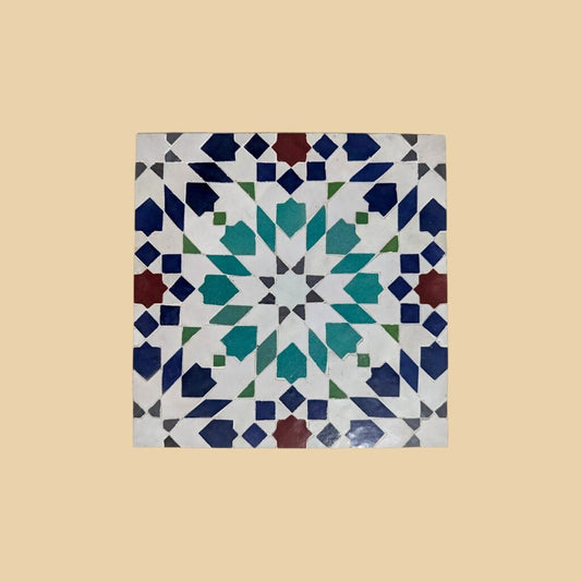 Handmade Moroccan Zellige Tile