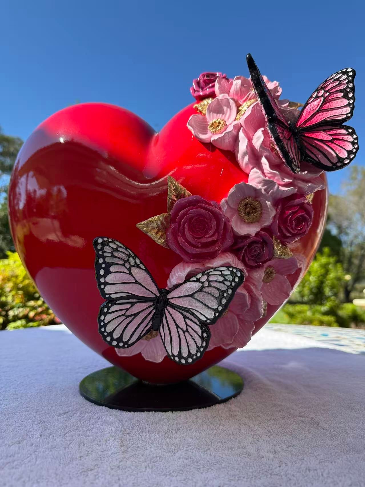 Love Heart with Butterflies