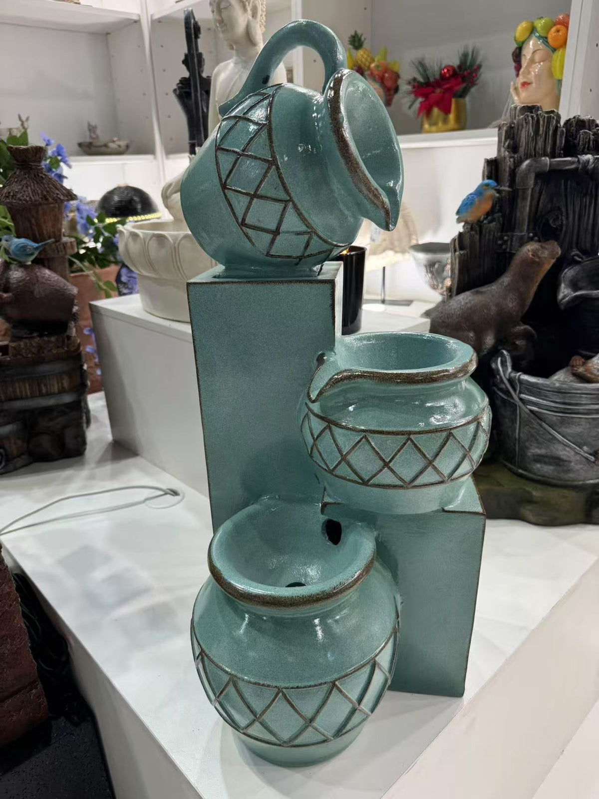Eshbilia Glazed Green Water Feature New Collection March 2025