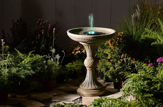Volterra Solar Bird Bath Fountain