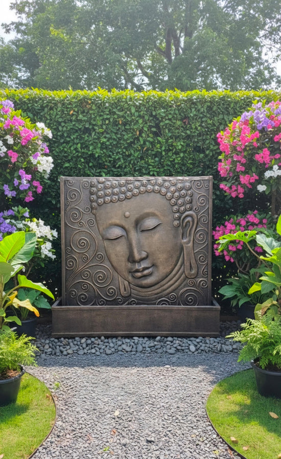 Saigon Extra Large Masterpiece Buddha Water Wall with Sublime Colours