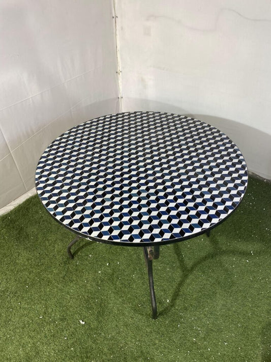 Handmade Moroccan Zellige Mosaic Table — MT0092
