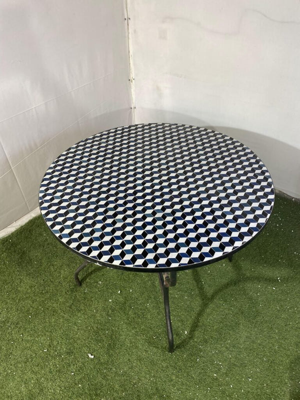 Handmade Moroccan Zellige Mosaic Table — MT0092