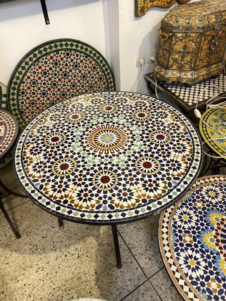 Handmade Moroccan Zellige Mosaic Table — MT0144