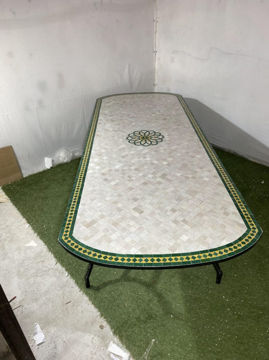Handmade Moroccan Zellige Mosaic Table — MT0141