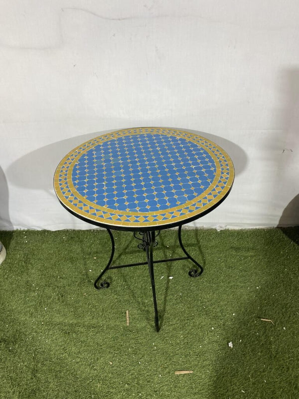 Handmade Moroccan Zellige Mosaic Table — MT0135