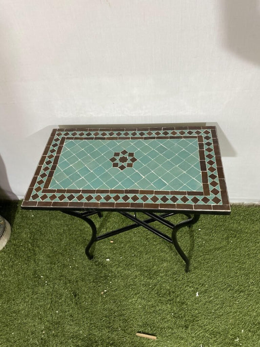 Handmade Moroccan Zellige Mosaic Table — MT0136