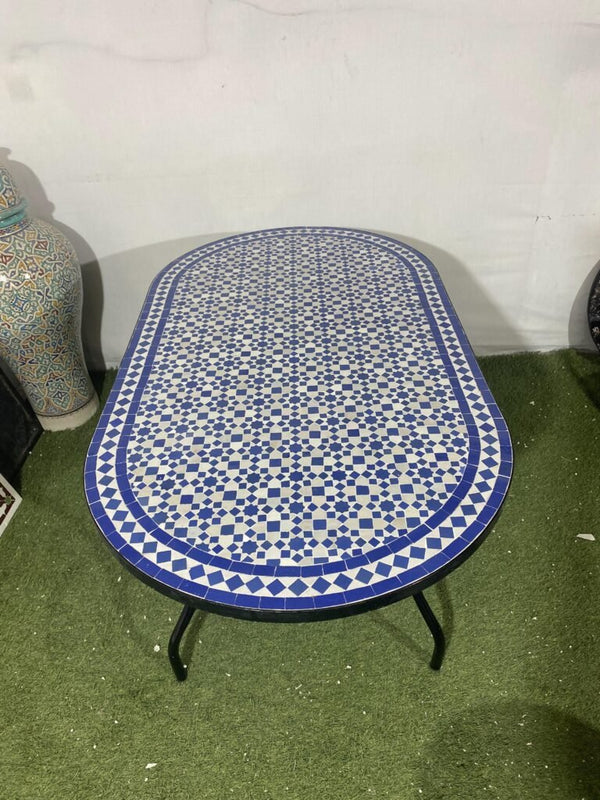 Handmade Moroccan Zellige Mosaic Table — MT0134