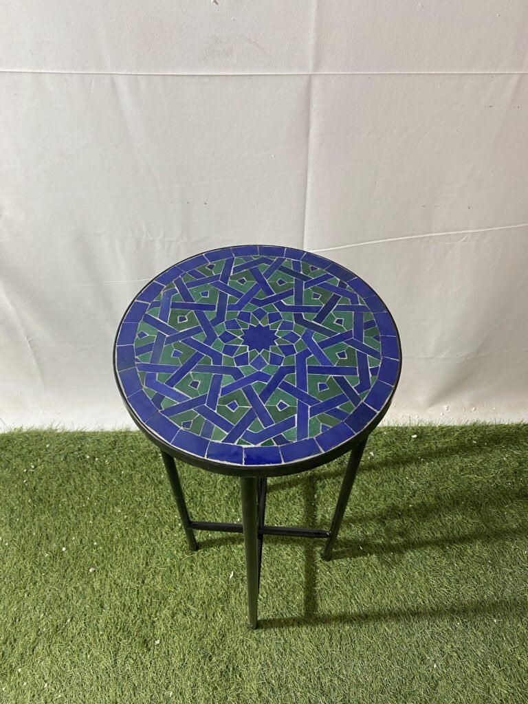 Handmade Moroccan Zellige Mosaic Table — MT0129