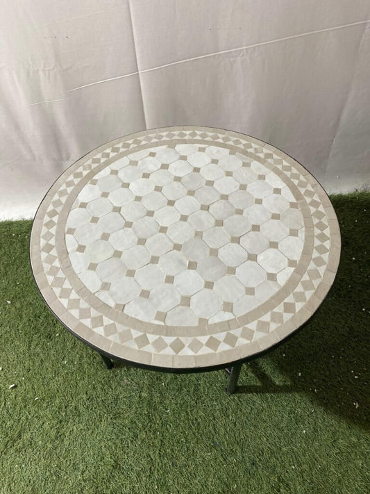 Handmade Moroccan Zellige Mosaic Table — MT0130