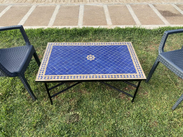 Handmade Moroccan Zellige Mosaic Table — MT0070