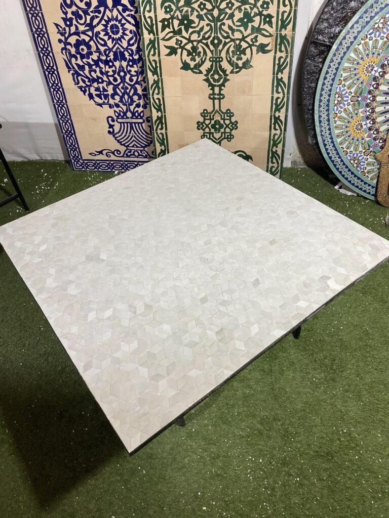Handmade Moroccan Zellige Mosaic Table — MT0125
