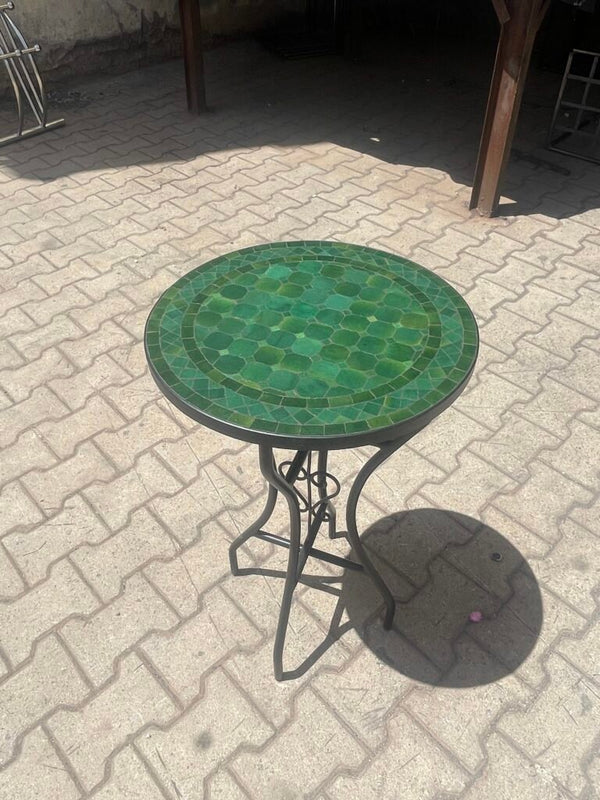 Handmade Moroccan Zellige Mosaic Table — MT0157