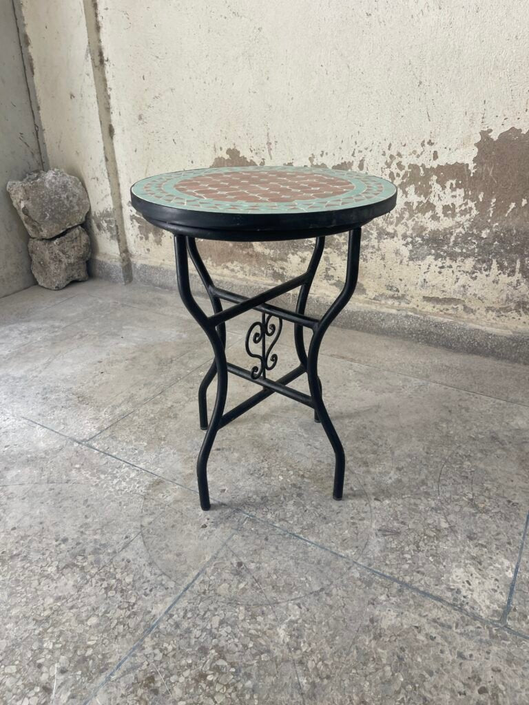 Handmade Moroccan Zellige Mosaic Table — MT0164
