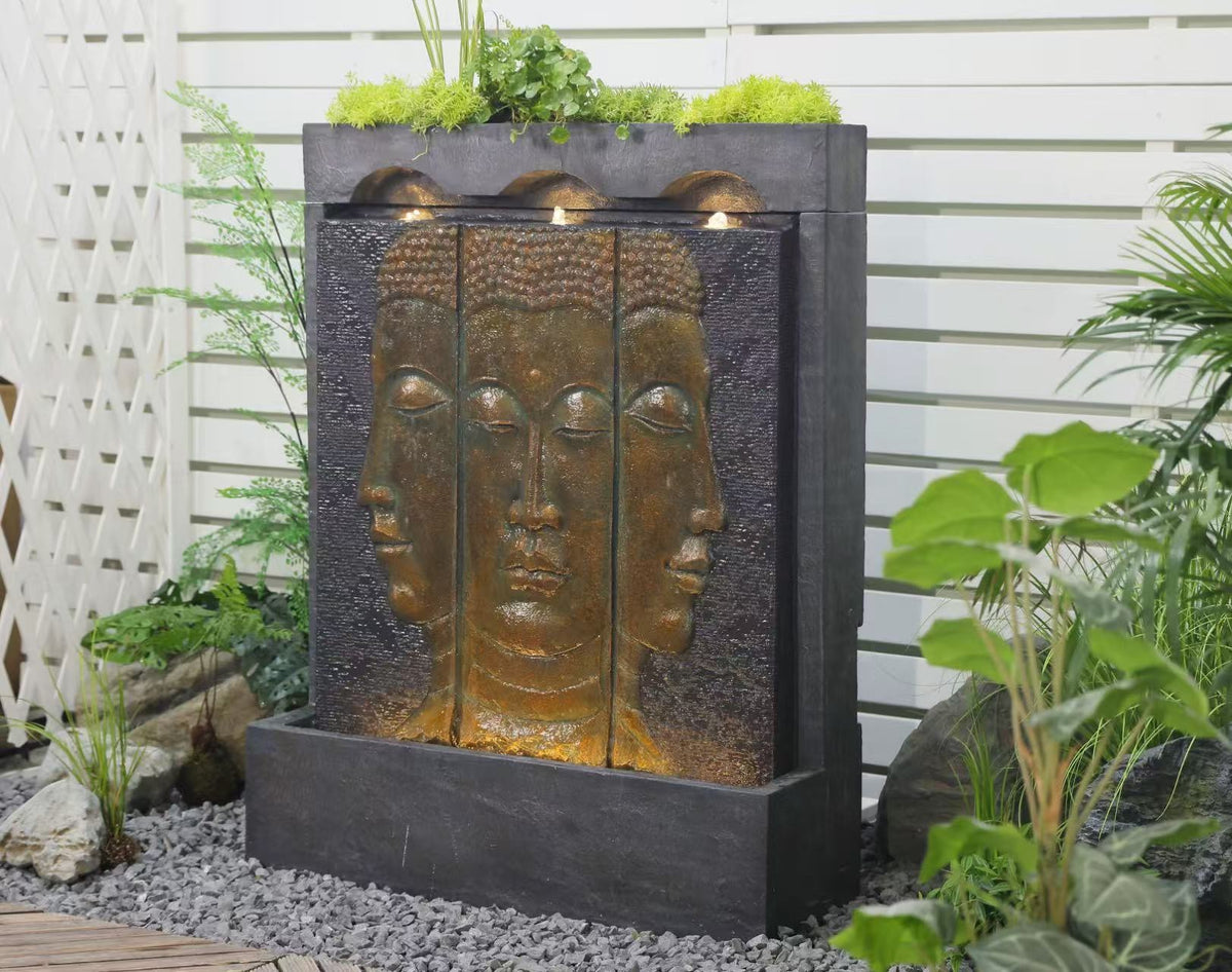 Faces Newest Buddha Water Feature