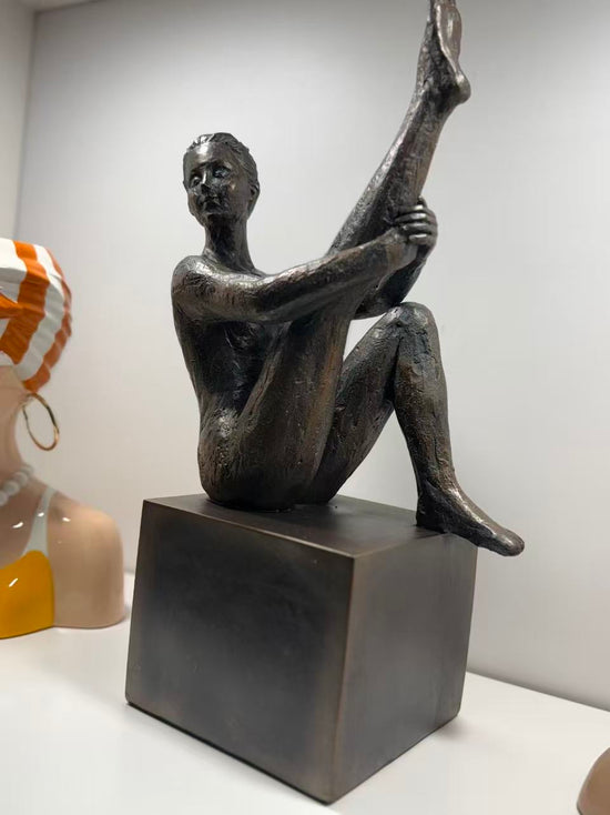 Posing Ballerina Copper Coulour