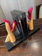 La La High Heels Stiletto Bookends in Vivid Colours Ceramic Finish