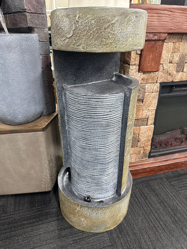 Mungara Curtain Water Feature with Top Pedestal Fountain