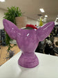 CHIHUAHUA HEAD VASE PURPLE DOLOMITE PERFECT GIFT COLLECTORS ITEM