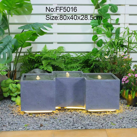 Vernazza Multi Parts & Lights Water Feature Indoor & Outdoor Fountain