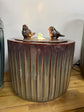 Mojonera Glazed Ceramic Unique Colours Fountain with Birds